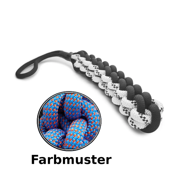 Schlepptau - L - blau mit roten Punkten